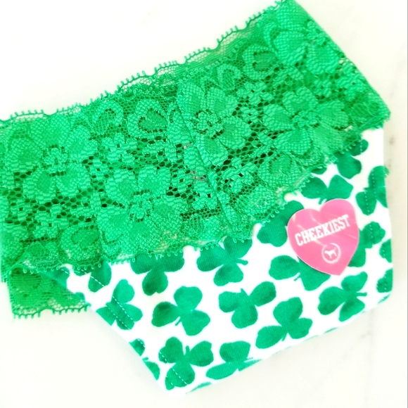 Victoria's Secret PINK Vintage Lace Rhinestone Crystal Low Rise Thong Panty NWT - Picture 11 of 12